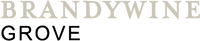 Brandywine Grove logo in beige and black on a white background